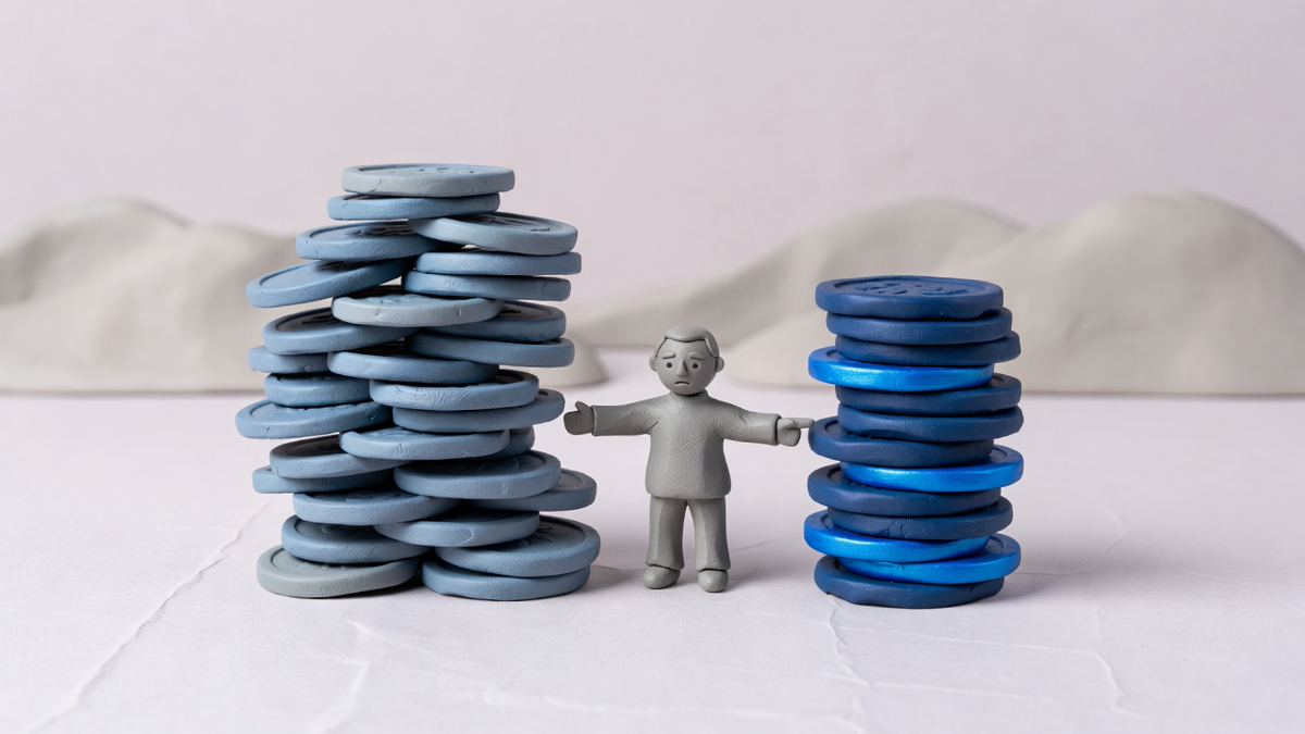 Clay founder comparing a tall consensus stack with a smaller sharper stack