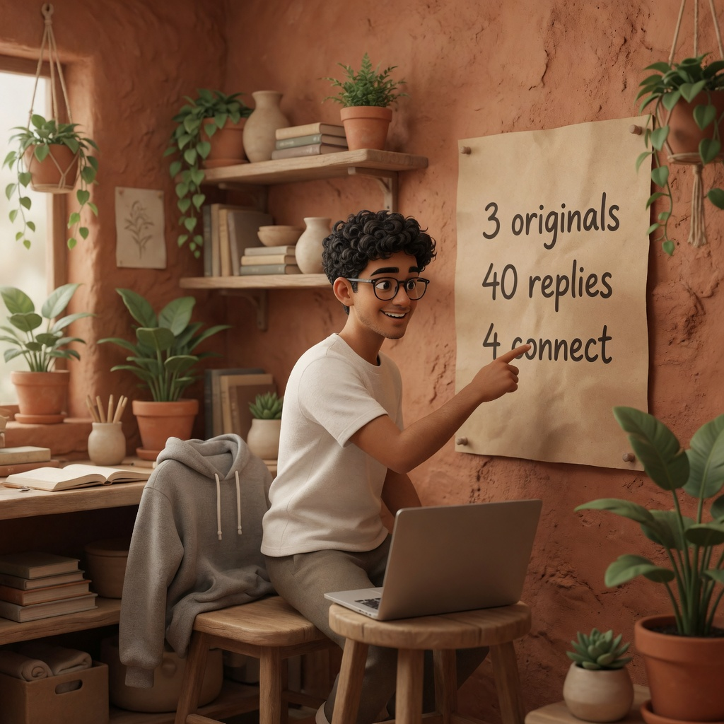 @shownotover and the XFastest daily method: 3 originals, 40 replies, 4 Daily connect comments